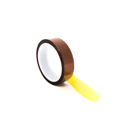 BERTECH High-Temperature Kapton Tape, 1 Mil Thick, 7/8 In. Wide x 36 Yards Long, Amber KPT-7/8